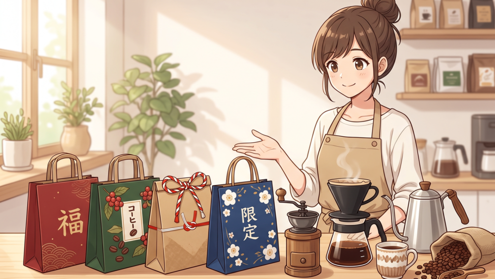 楽天市場限定の4種類の福袋とコーヒーグッズ